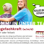 Stellenanzeige Pflegefachkraft gesucht